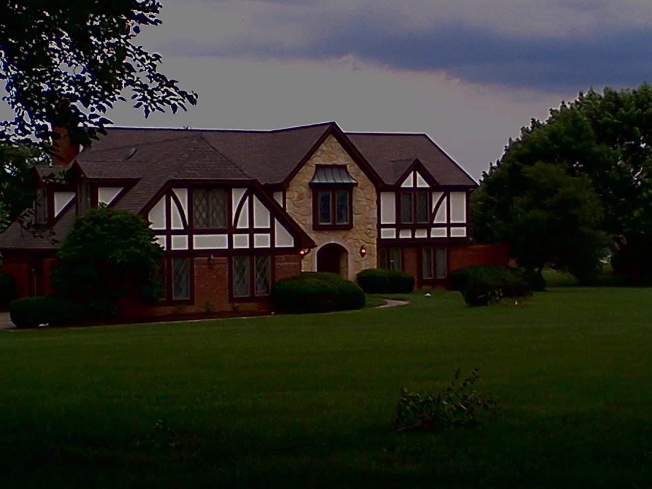 Tudor exterior repaint in centerville oh